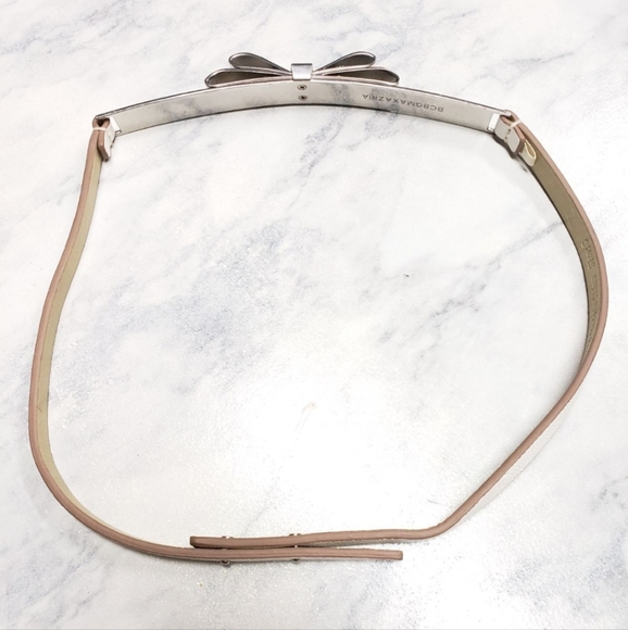 BCBG MaxAzria White & Silver Belt size S - Picture 12 of 13